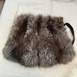 Vintage Italian Fox Fur Muff Bag